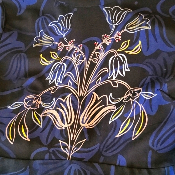 Navy A-line Loft dress only worn twice. - Picture 6 of 7